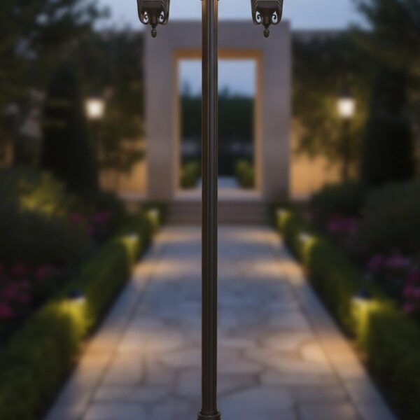 Timeless Elegance: Vintage Twin Lantern Street Lamp