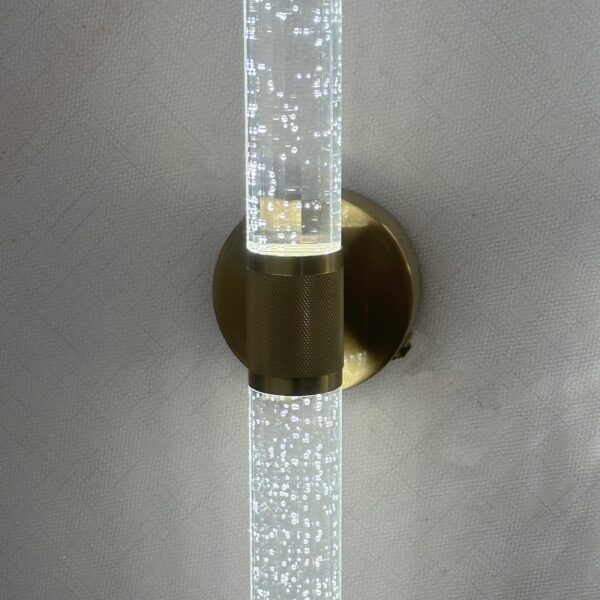 Aurelia Halo: Round-Mount Crystal Wall Sconce