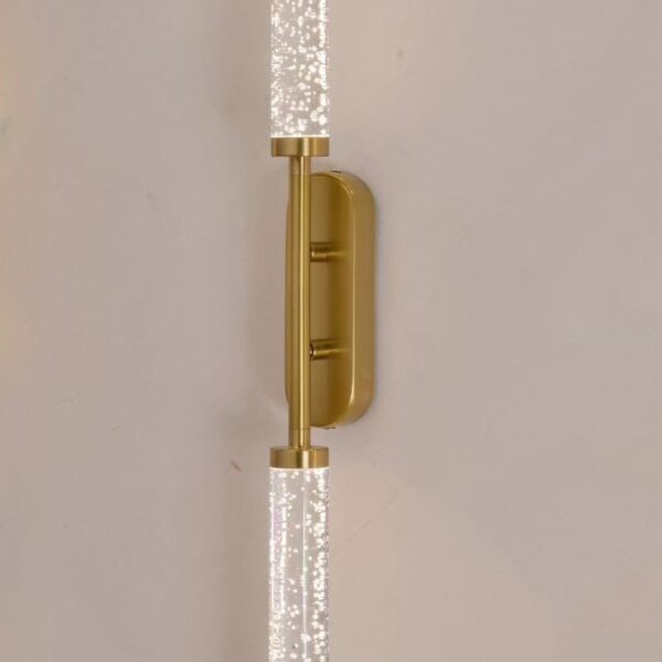 Aurelia Beam: Dual Crystal Wall Sconce