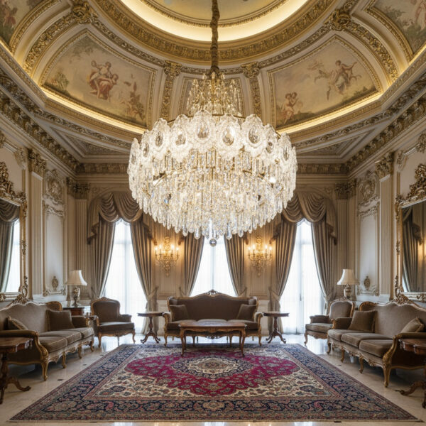Royal Crest Crystal Chandelier