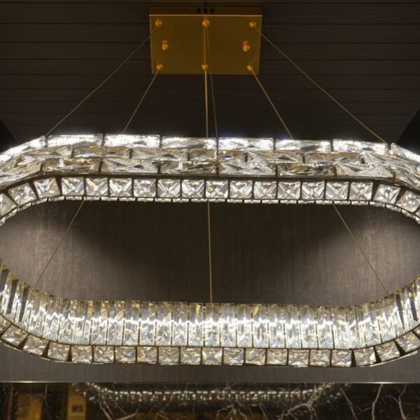 Crystal Ellipse Pendant