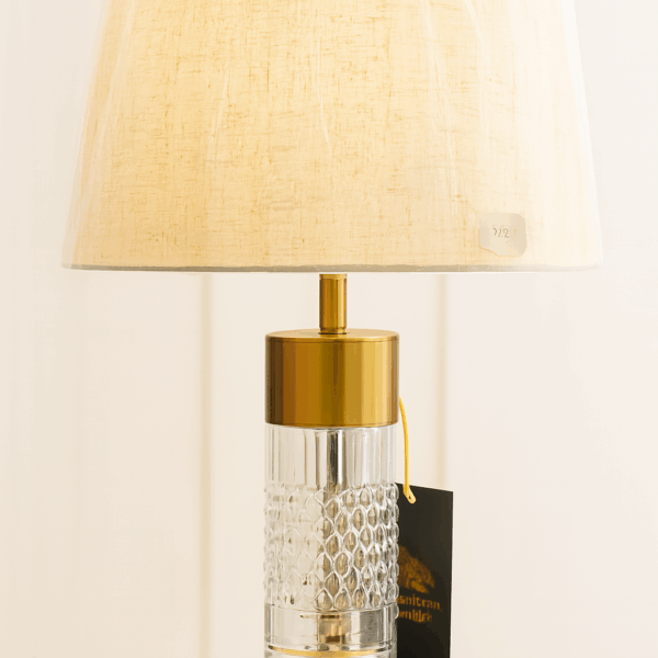 Prism Glow: The Crystal Column Table Lamp