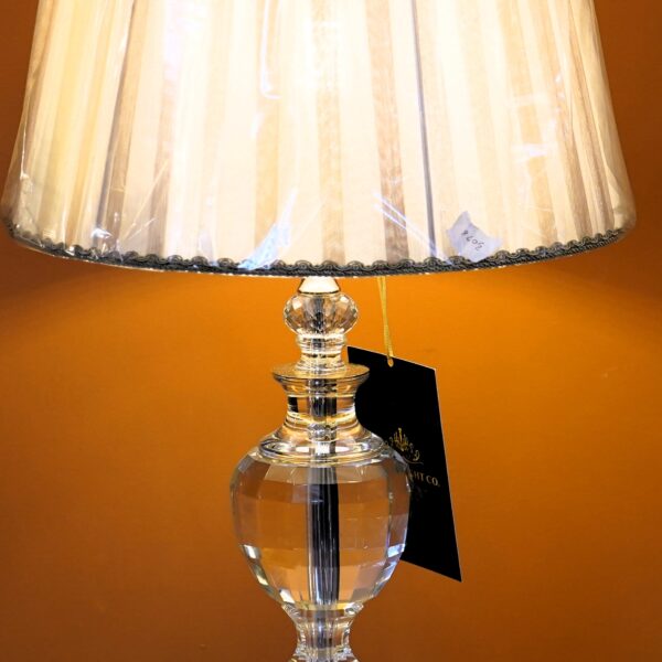 Golden Clarity Crystal Table Lamp
