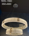 Luxury Double-Ring Crystal Chandelier