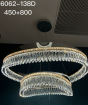 Graceful Double-Wave Crystal Chandelier