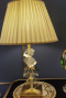 Stacked Crystal Cube Lamp with Gold Base
