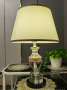 Classic Crystal Table Lamp with Gold Banding