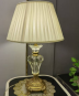 Baroque Crystal Table Lamp with Ornate Gold Base