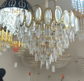 Imperial Cascade: The Oval Crown Crystal Chandelier