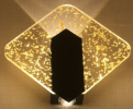 Obsidian Veil: Diamond LED Wall Light