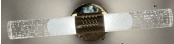 Aurelia Prism: Ribbed-Gold Crystal Wall Sconce