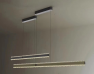 Axis Trio: Multi-Finish Linear Pendant Set