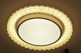 Aurelia Crown: Crystal Halo Flush Mount
