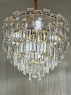 Aurelia Dome: Tiered Crystal Chandelier