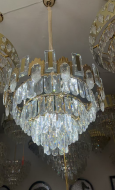 Aurelia Regent: Blade & Prism Crystal Chandelier