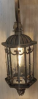 Celeste Noir Twin Lantern Street Lamp – Gothic Iron & Clear Glass Grandeur