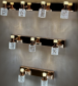 Golden Halo Vanity Light Bar – Crystal Luxe Edition