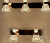 Château Bloom Vanity Light – Mirror Gold & Fluted Crystal Series