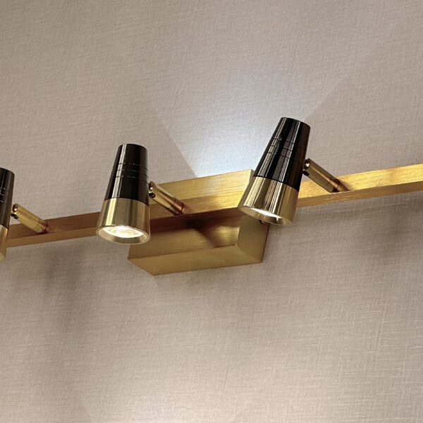 Aurora Beam Vanity Light – Brushed Gold Series