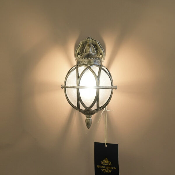 Versailles Globe Lantern – Antique Gold Finish