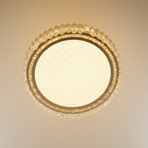 Crystal Crown Flush Mount Chandelier