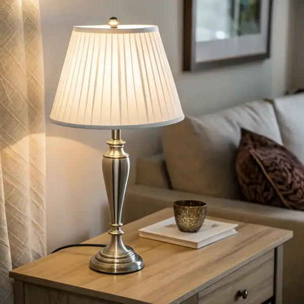 Luxury Silk Shade Lamp