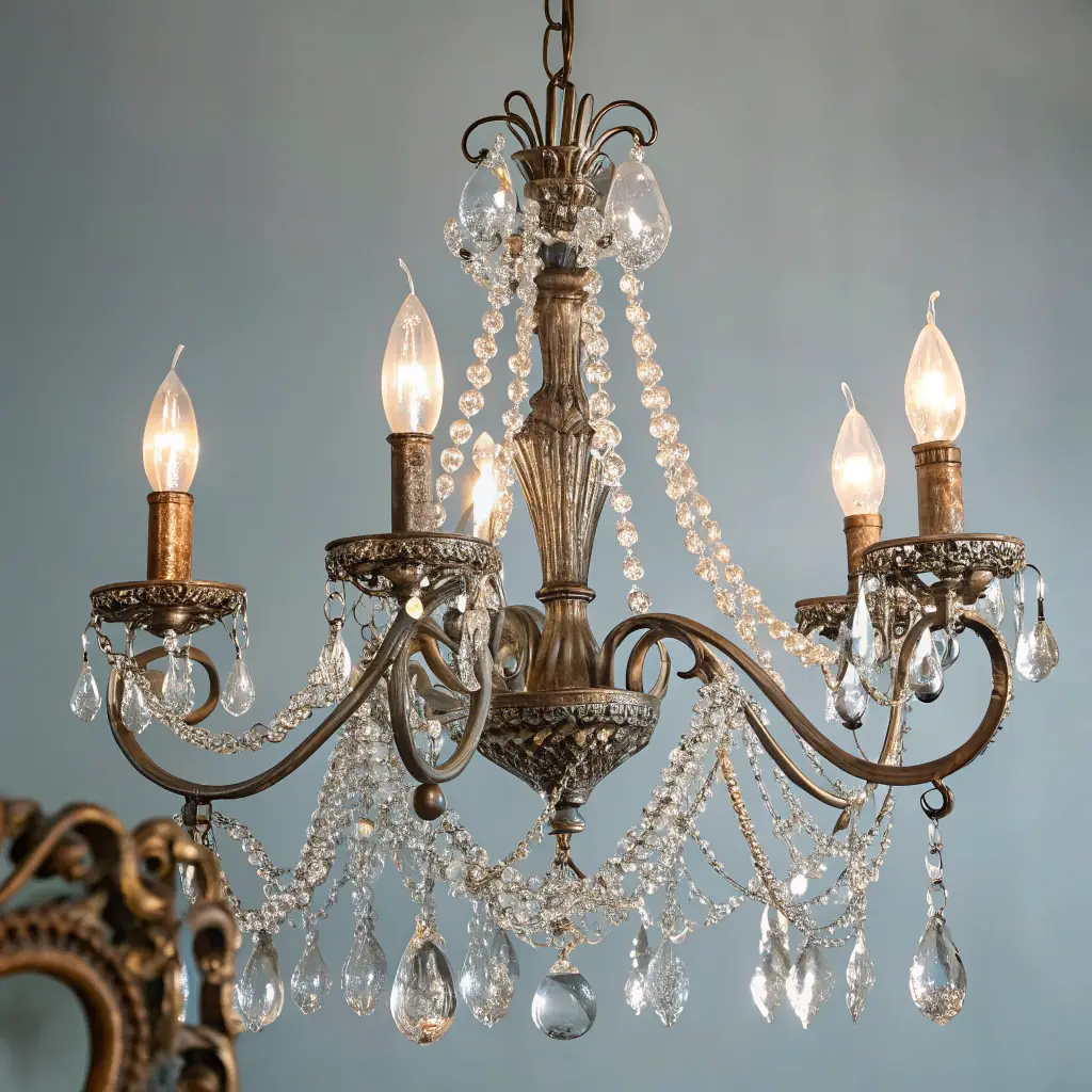 Vintage Italian Crystal Chandelier