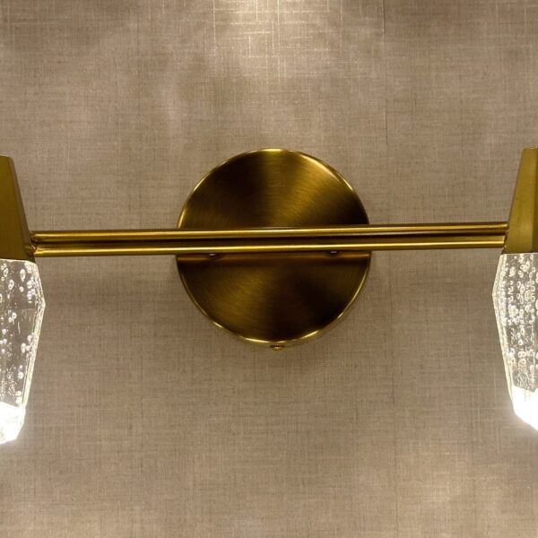 Celeste Prism Vanity LightBrushed Brass & Crystal Series