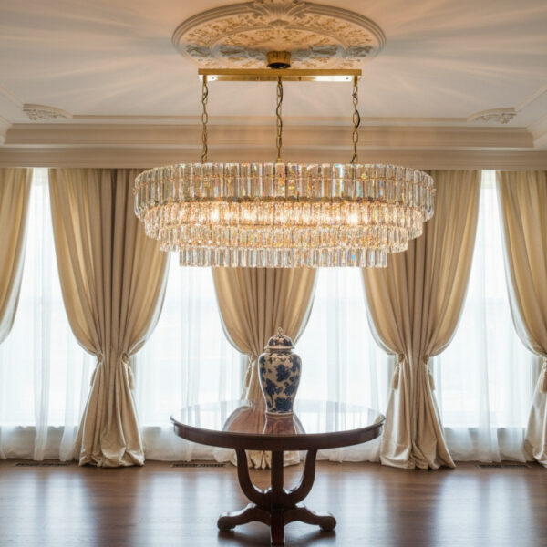 Aurelia Regent Blade & Prism Crystal Chandelier