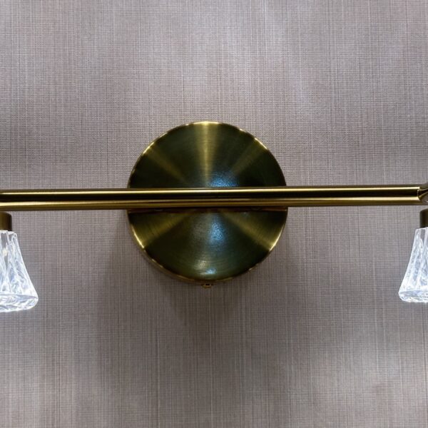 Marbella Frost Vanity LightBrushed Gold & Opal Glass Series