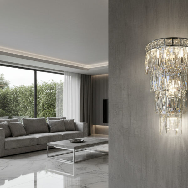 Lumière Cascade Wall Sconce White