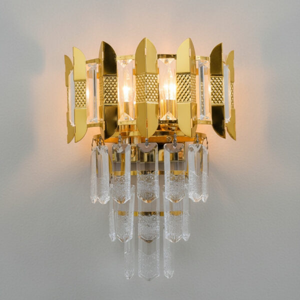 Obsidian Crest Wall Sconce