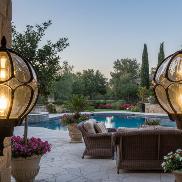 Antique Bronze Globe Wall Lantern – Regal Elegance for Outdoor Spaces