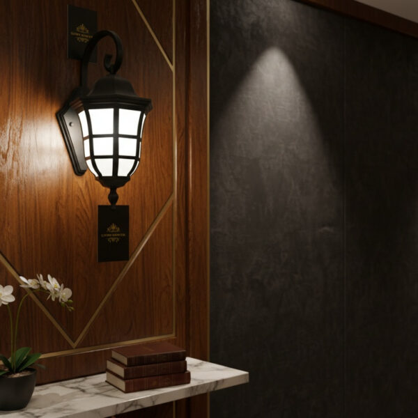 Classic Iron Scroll Wall Lantern – Refined Simplicity for Outdoor Charm