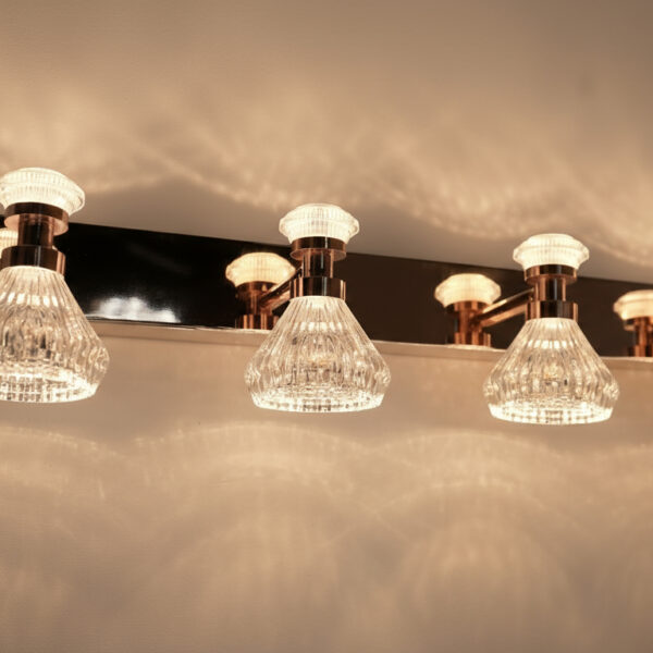 Crystal Glow Vanity Light Bar – Modern Luxe Series