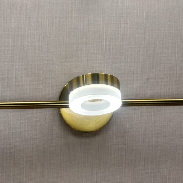 Solstice Halo Vanity Light  Brushed Gold & Frosted Acrylic Series0