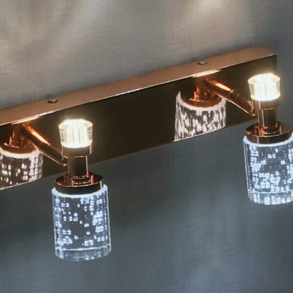 Golden Halo Vanity Light BarCrystal Luxe Edition
