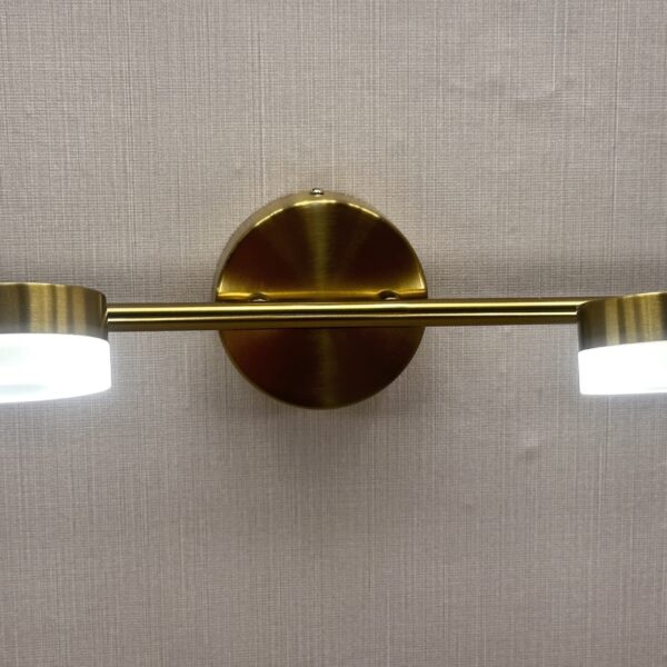 Solstice Halo Vanity LightBrushed Gold & Frosted Acrylic Series